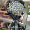 Midnight Elegance Cash and Roses Bouquet .Order Now